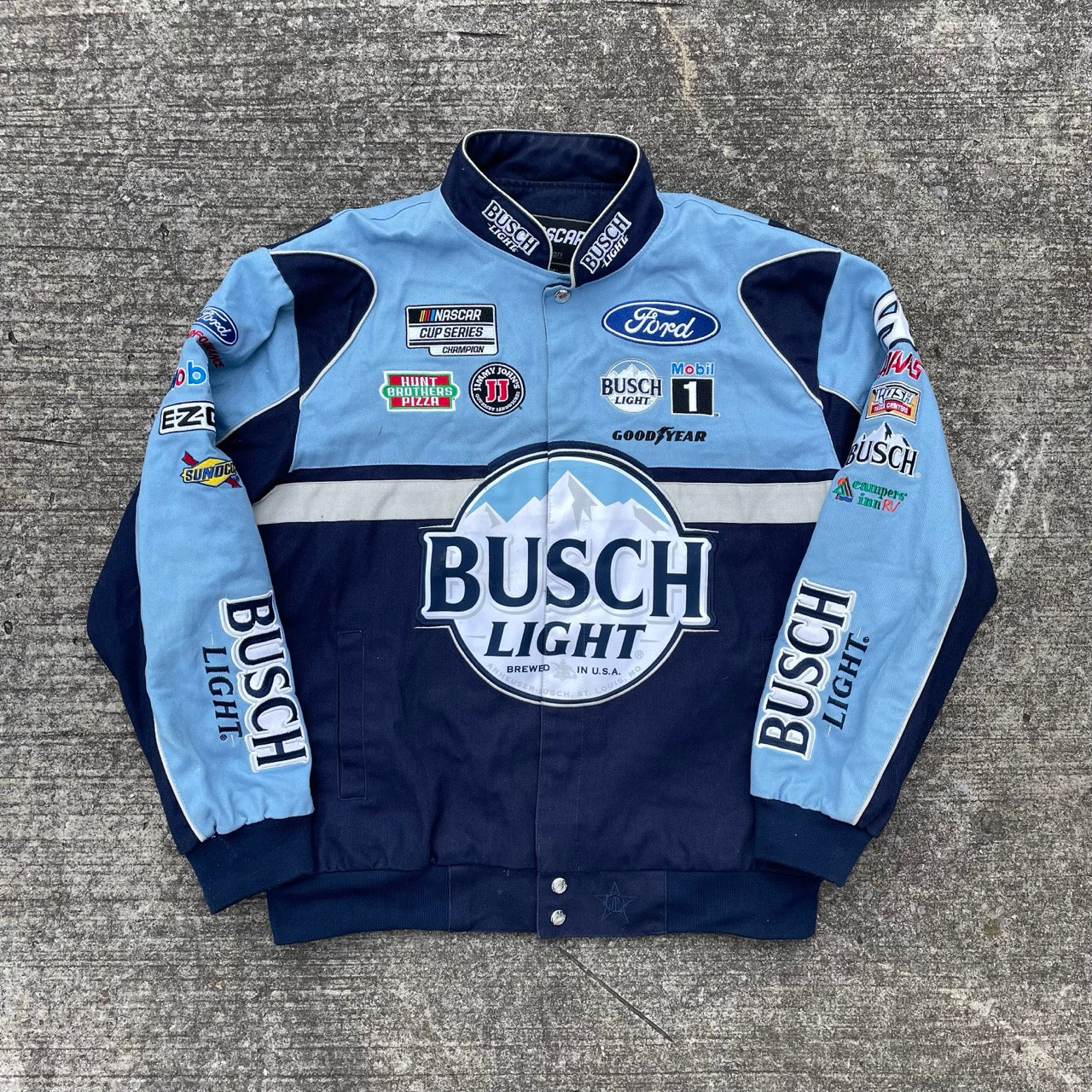 Vintage Busch Light Nascar Racing Jacket