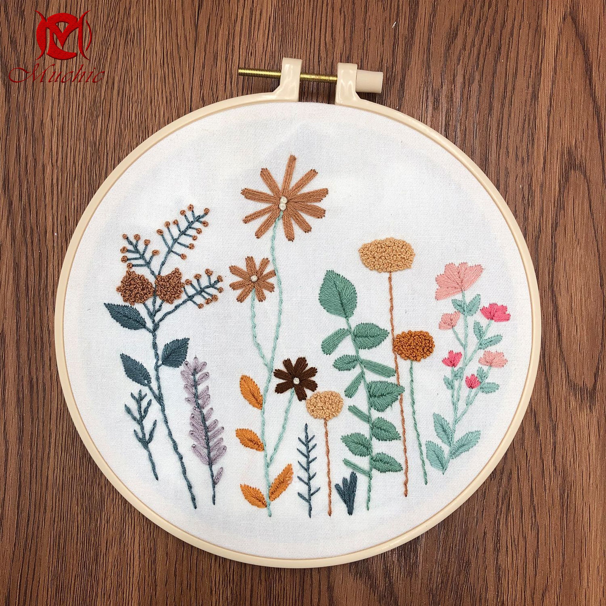 Hand Embroidery Pattern DIY Material Kit Embroidery Tool Kit(Hand Embroidery) (Duty Free)