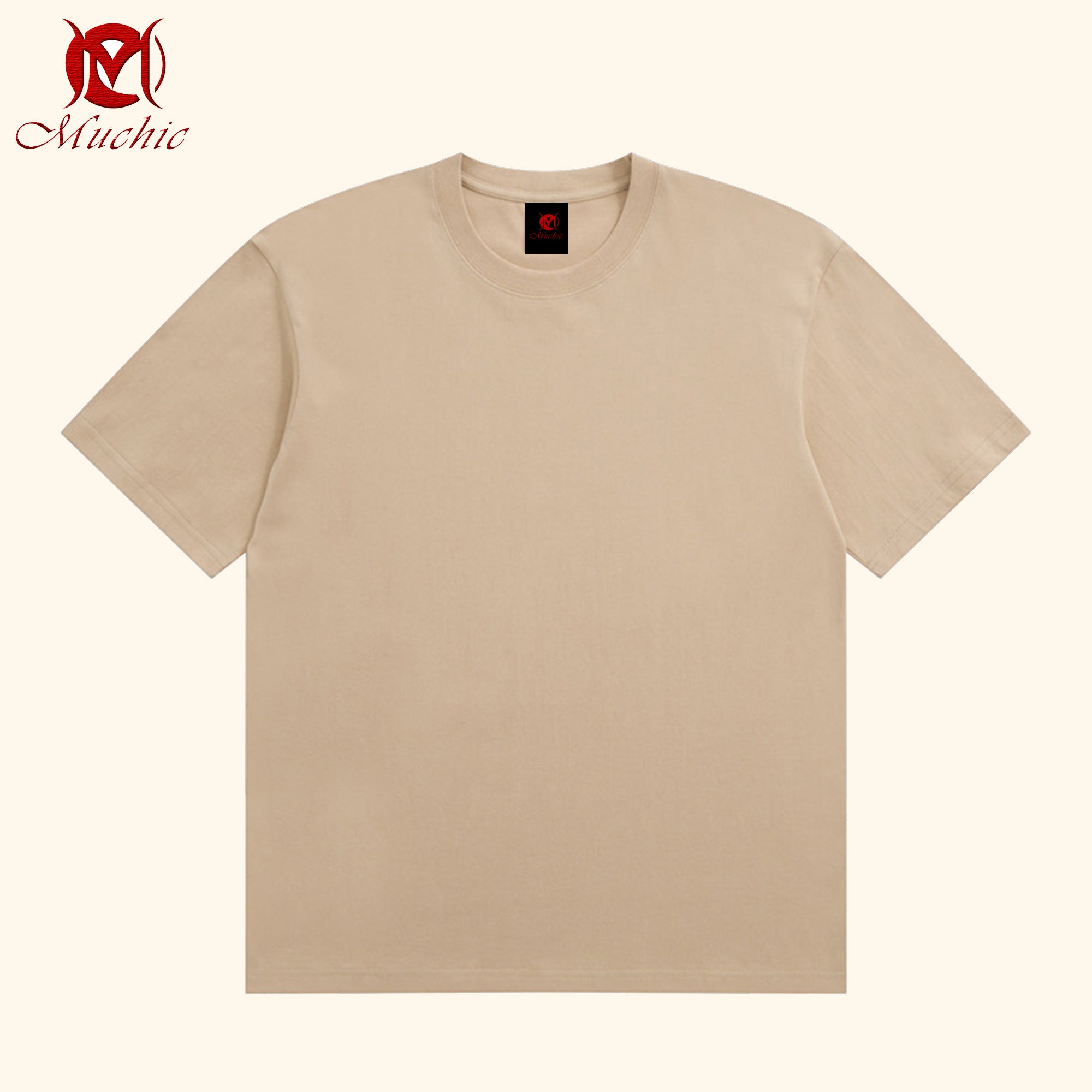 100% heavyweight cotton solid color short-sleeved T-shirt for men and women summer loose American cleanfit half-sleeved bottoming top (tax-free)