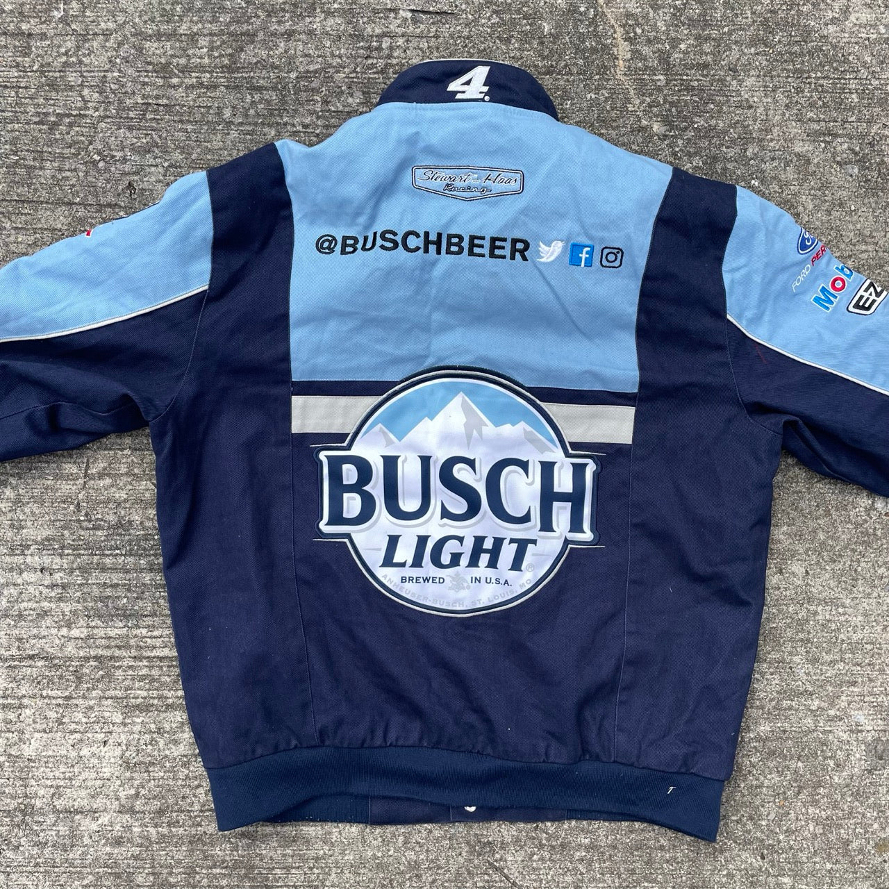 Vintage Busch Light Nascar Racing Jacket