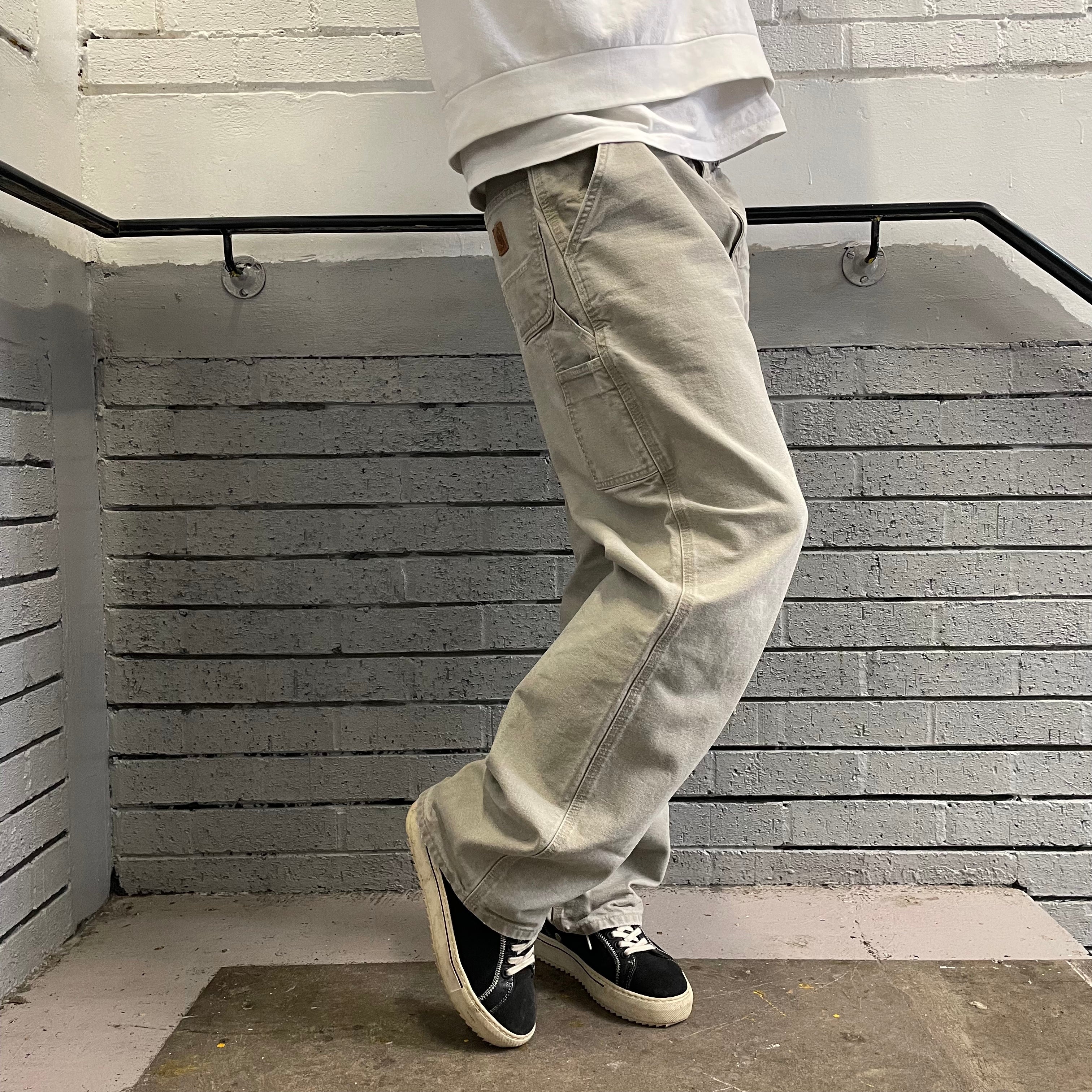 Vintage Carhartt Light Beige / Sand Carpenter Trousers