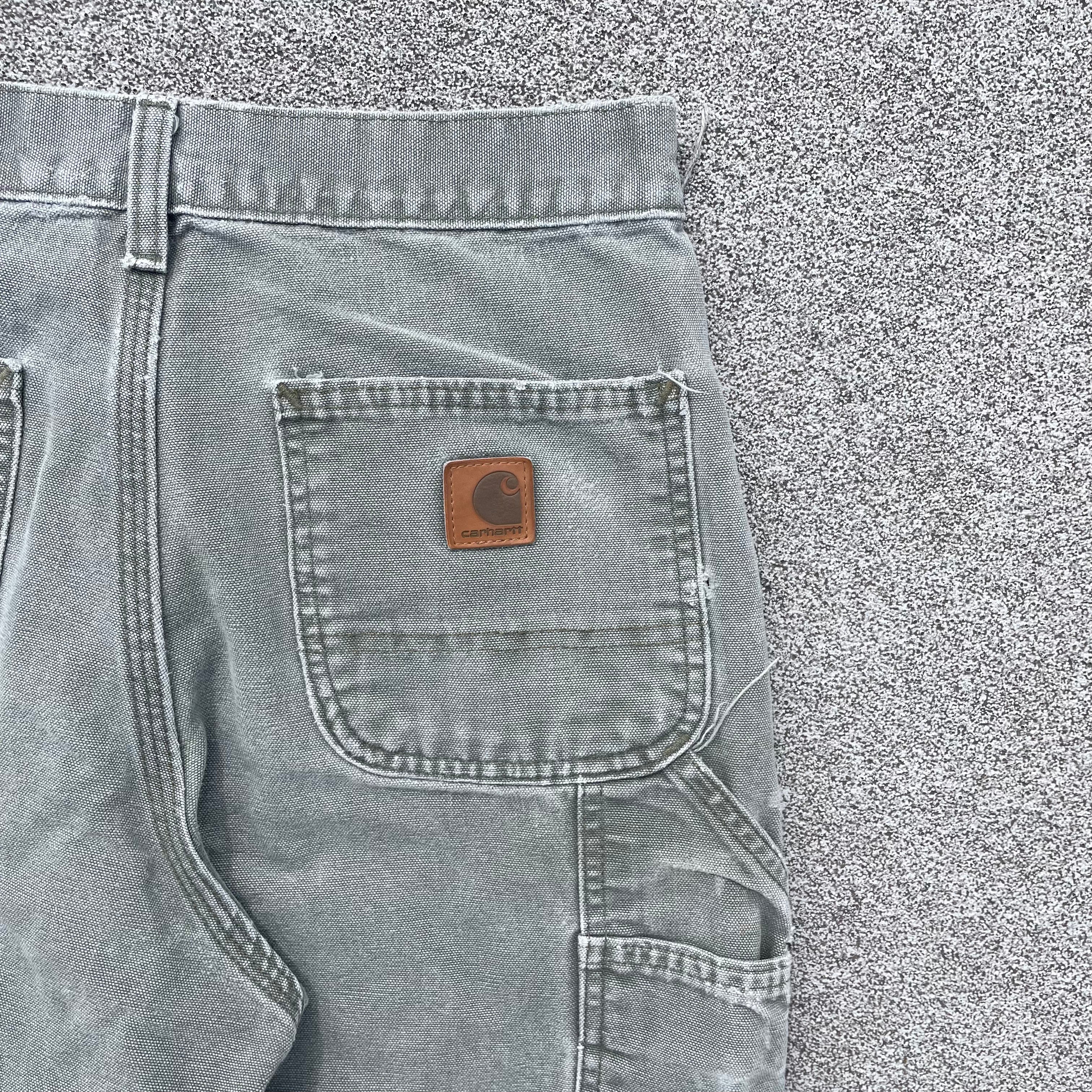 Vintage Carhartt Faded Grey Carpenter Trousers