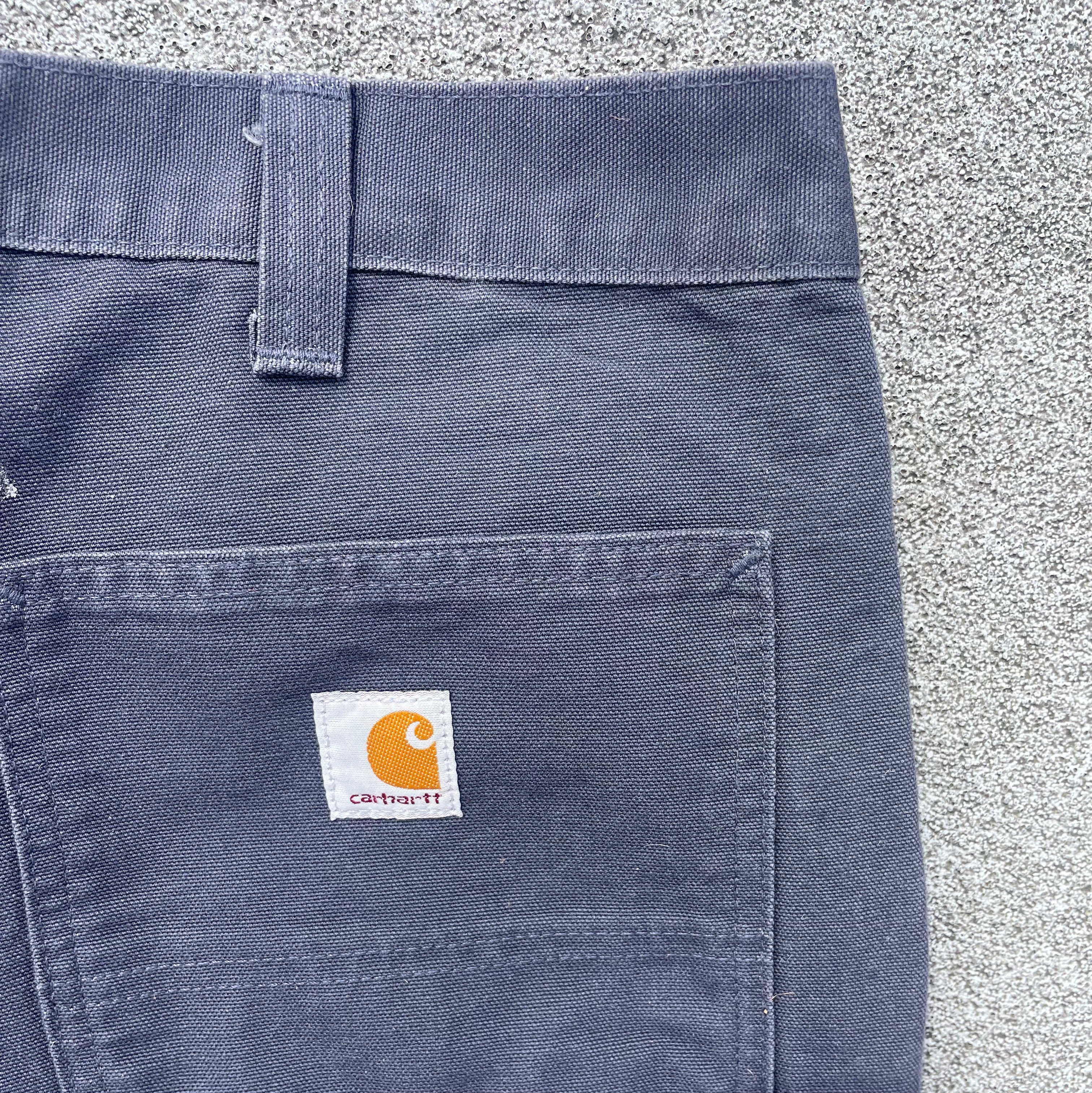 Vintage Carhartt Dark Grey / Navy Carpenter Trousers