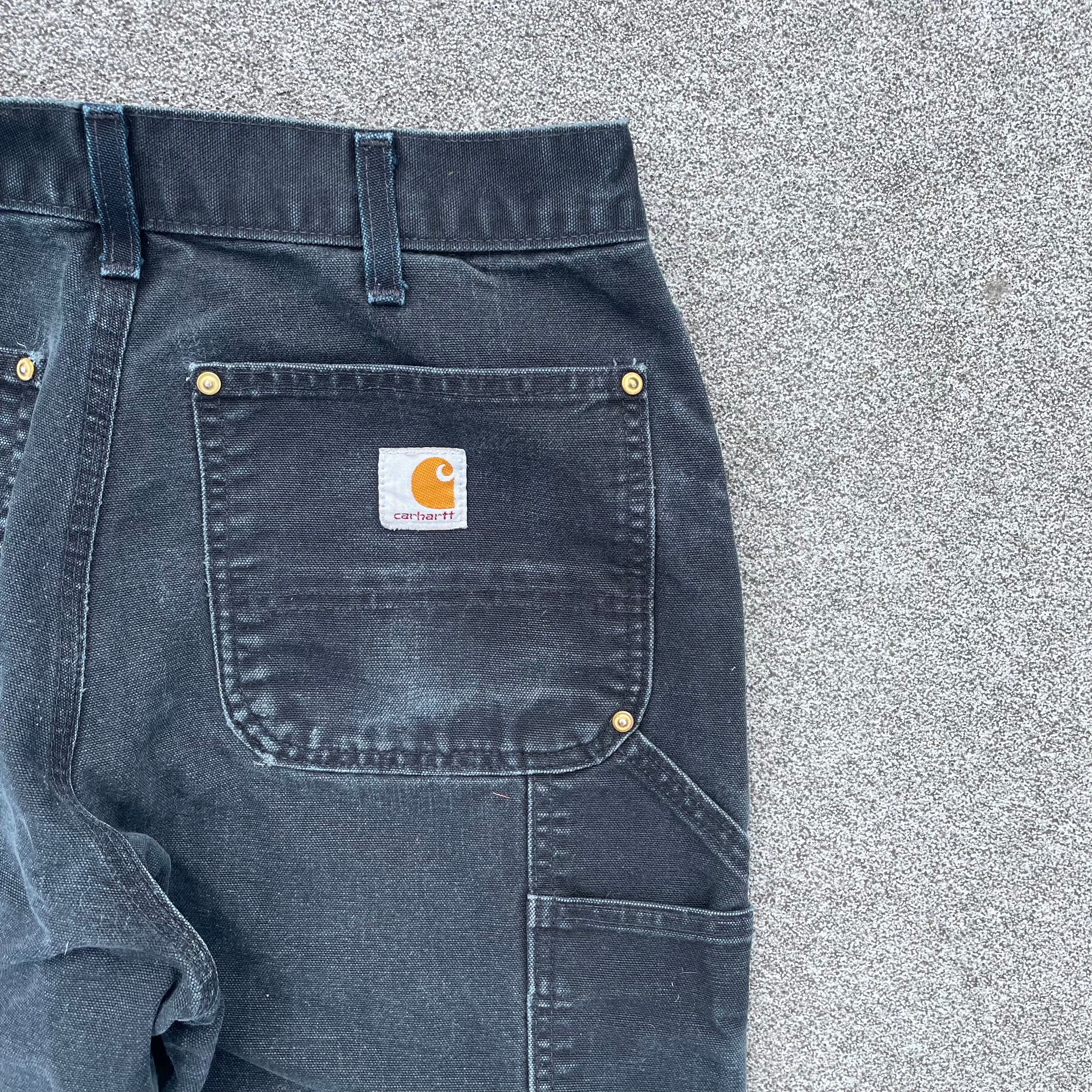 Vintage Carhartt Black Double Knee Carpenter Trousers