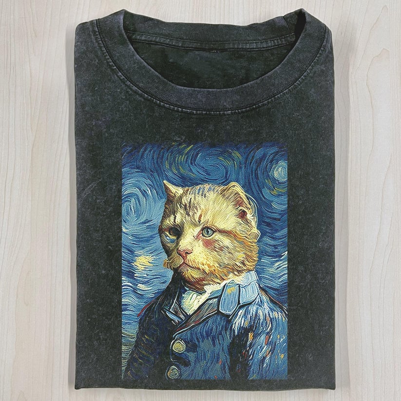 VAN GOGH'S CAT T-SHIRT