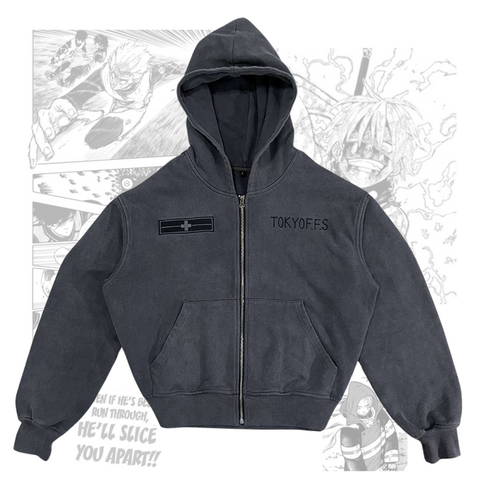 Arthur Zip Up Hoodie - Fire Force