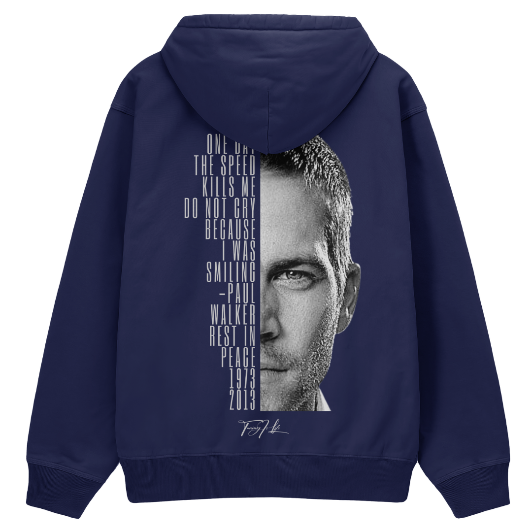 Muchic Unisex Paul Walker Zitat -Premium Plush Thickening Hoodie