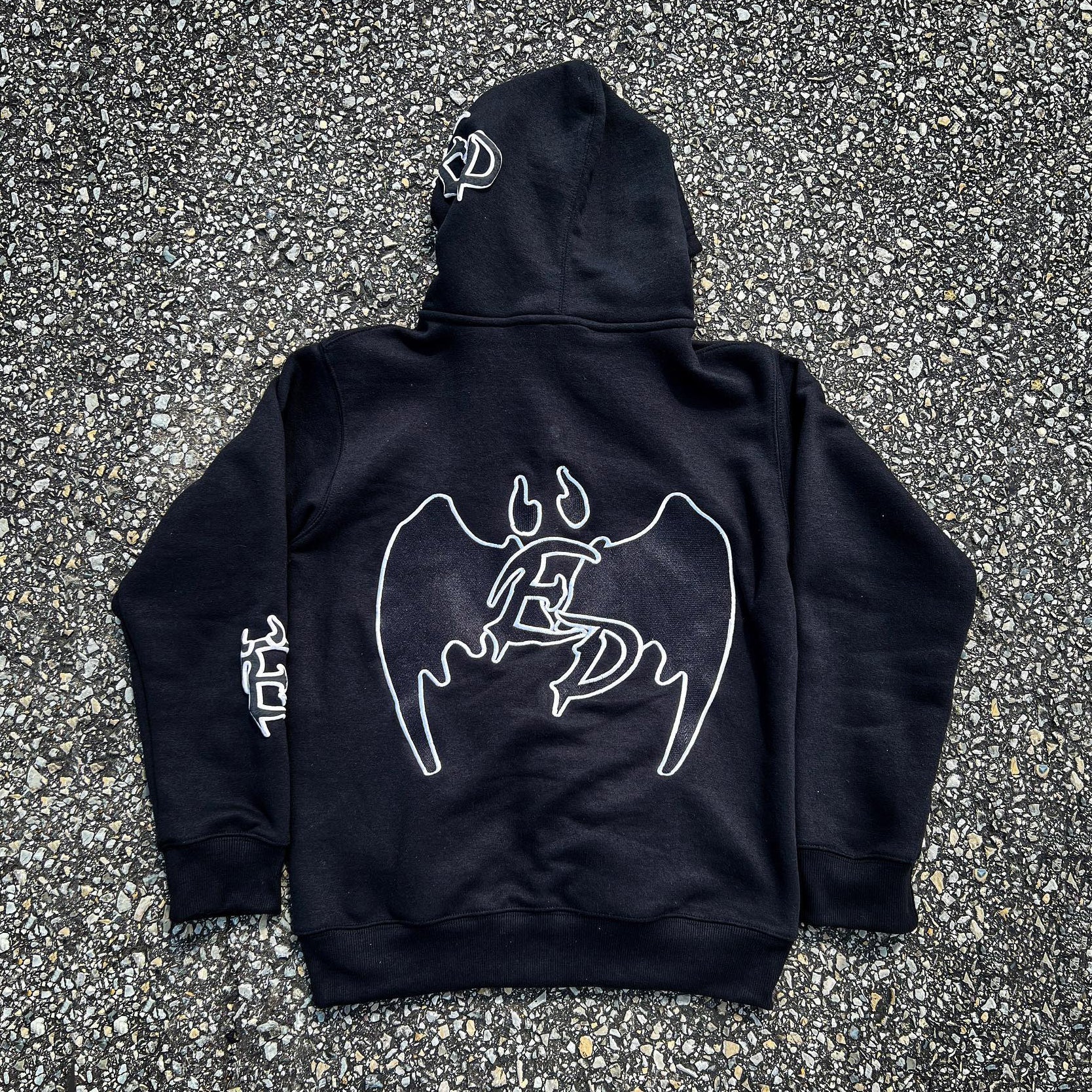 Muchic Devil Casual Street Zip Hoodie