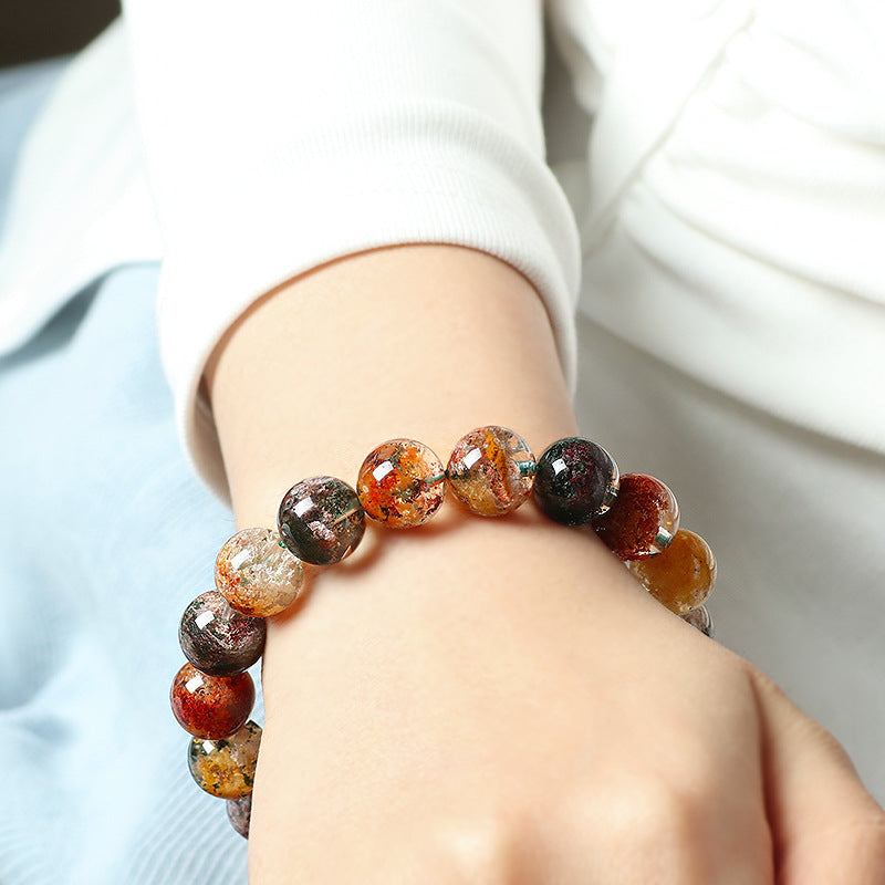 Natural Phantom Quartz Bracelet (10mm) – Seasonal Energy Crystal