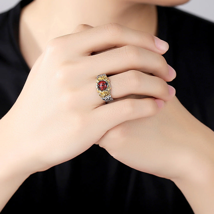 Mystic Demon Eye Adjustable Ring