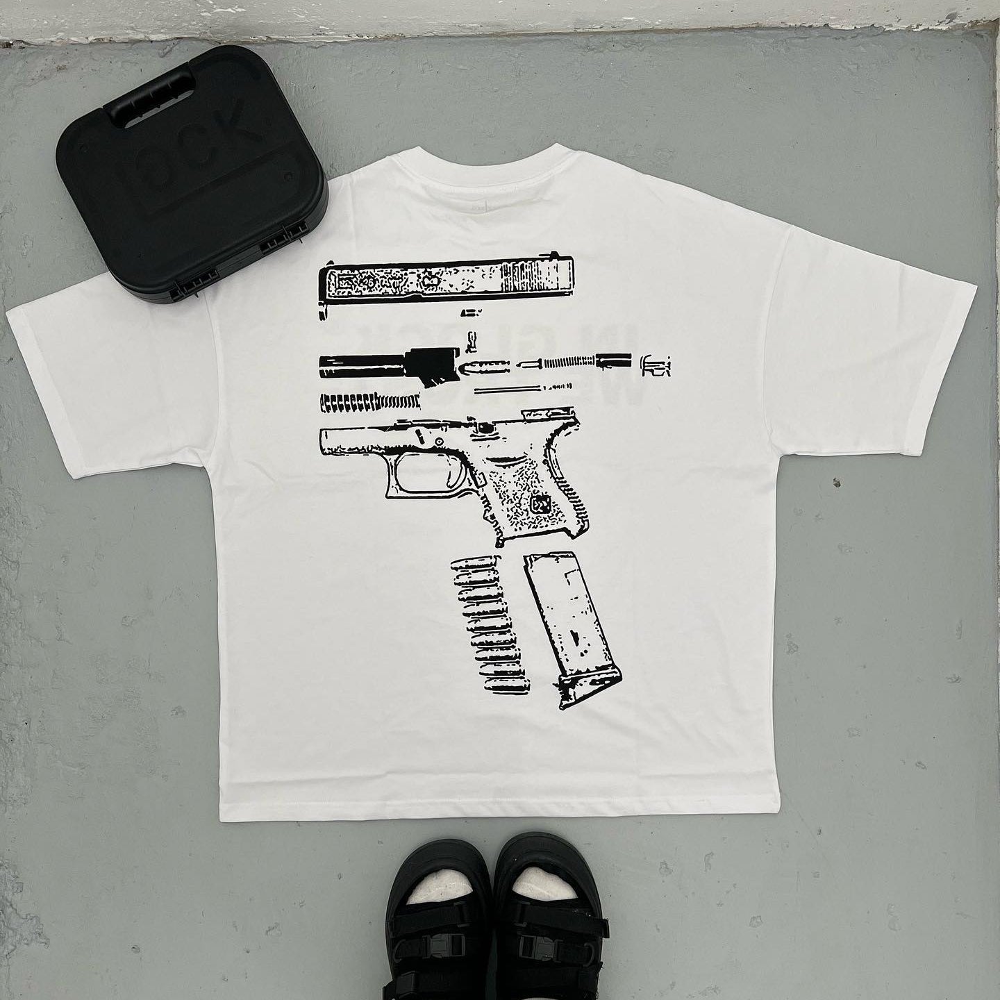 Muchic In Glock We Trust printed T-shirt