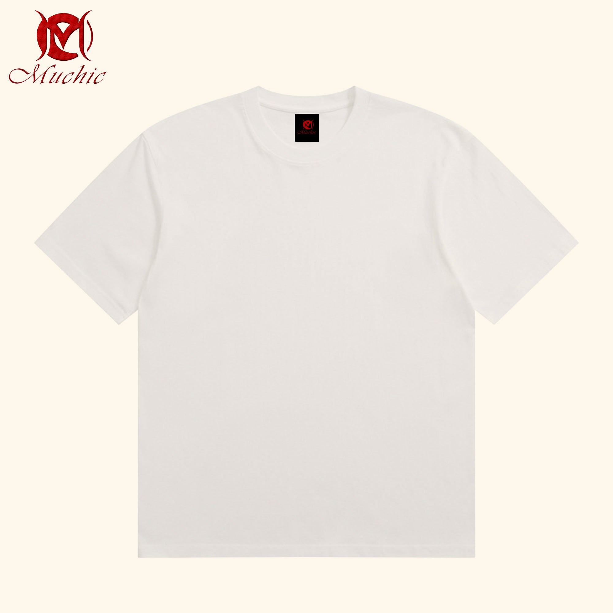 100% heavyweight cotton solid color short-sleeved T-shirt for men and women summer loose American cleanfit half-sleeved bottoming top (tax-free)