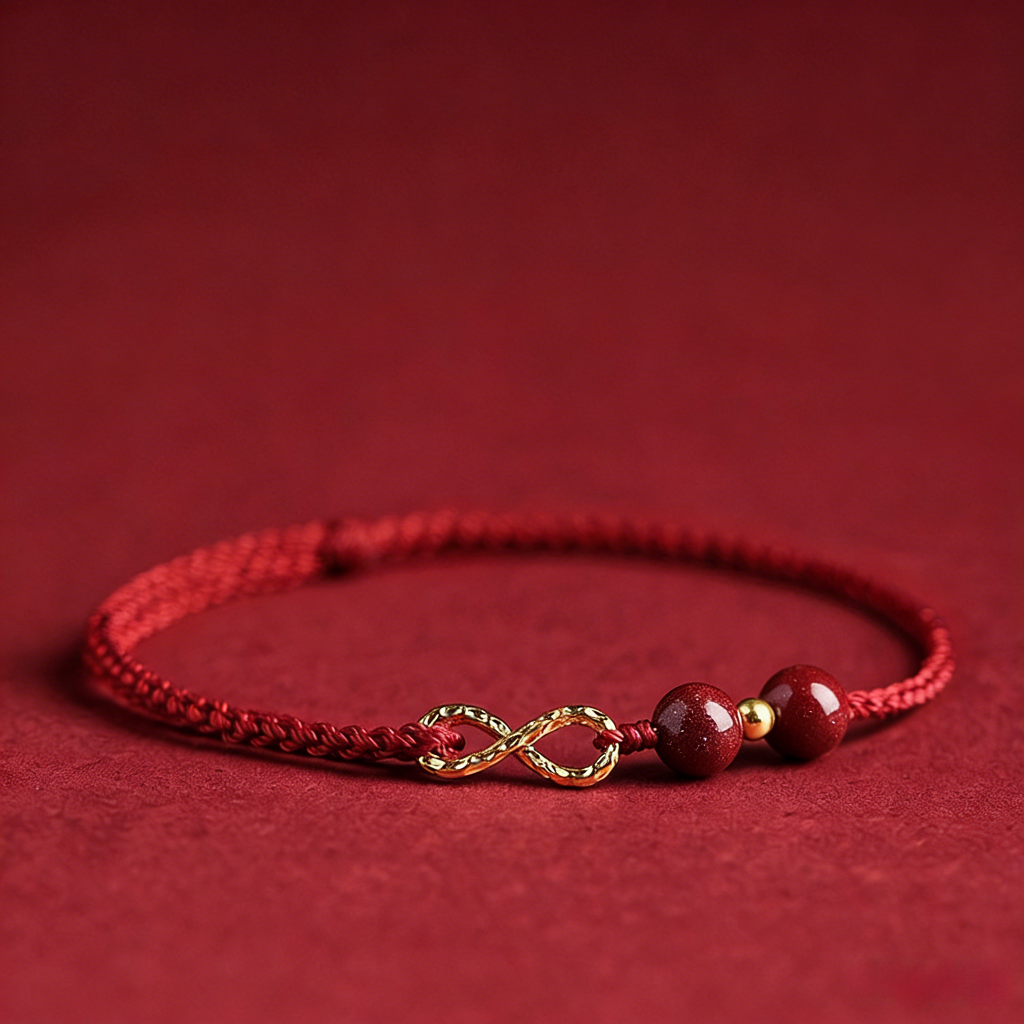 Cinnabar Red String Bracelet – Infinite Wealth & Protection Talisman