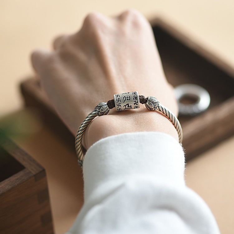 Om Mani Padme Hum Mantra Bracelet – Protection & Luck Charm