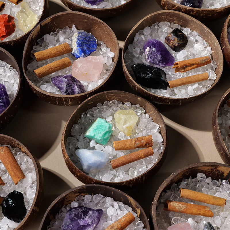 Zodiac Crystal Cleansing Bowl 12 Zodiac Energy Dish for Cleansing, Aromatherapy & Intention