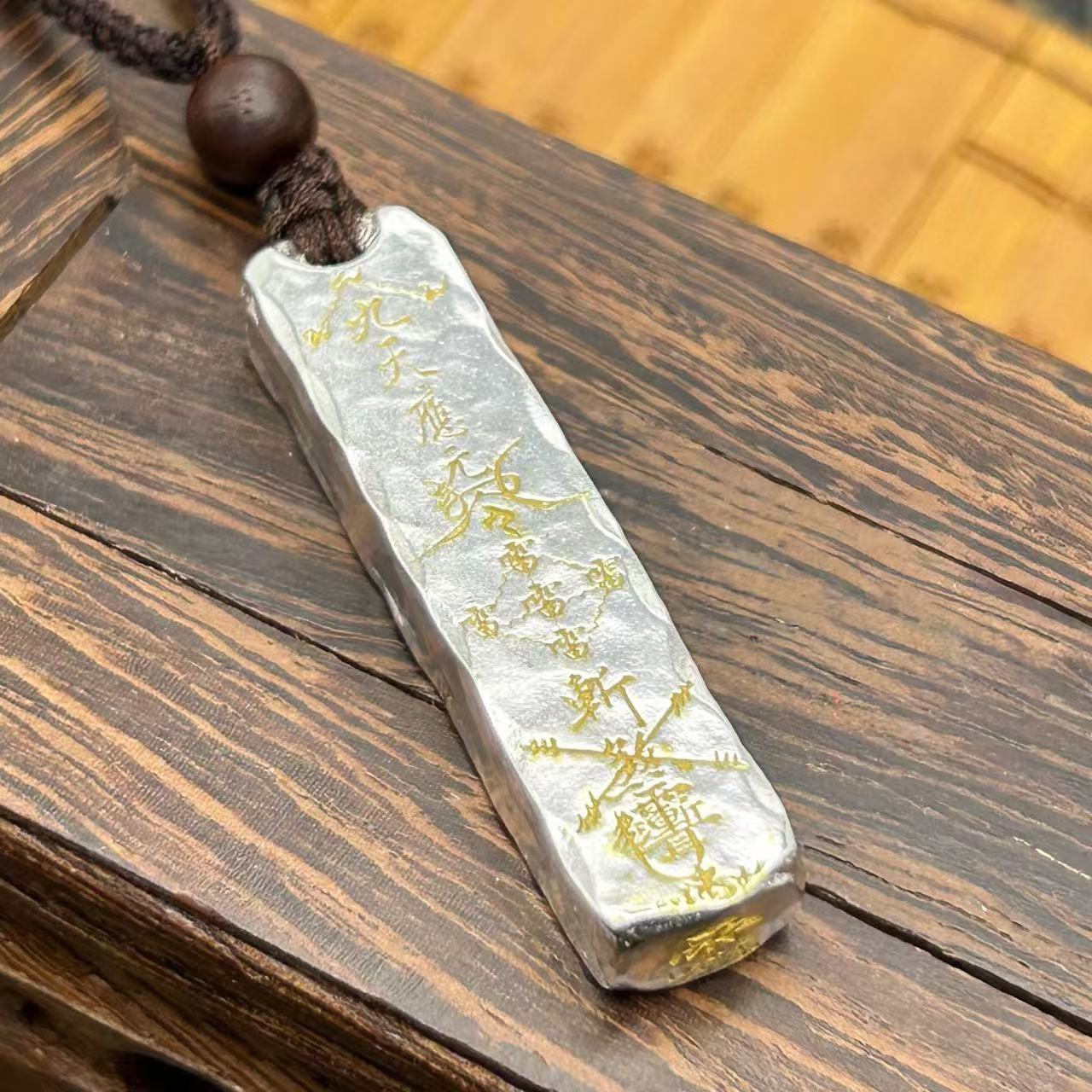 Taoist Thunder Protection Talisman Necklace – Energy Shield Amulet