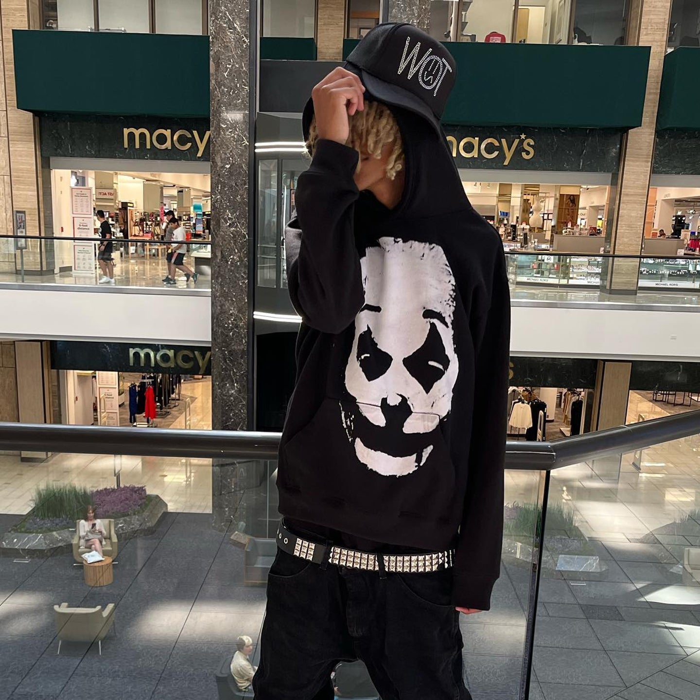 Muchic Joker Print Casual Street Hoodie