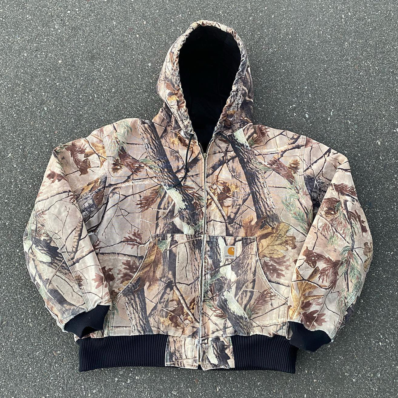 Camouflage Printed Long Sleeve Zipper Design Jacket