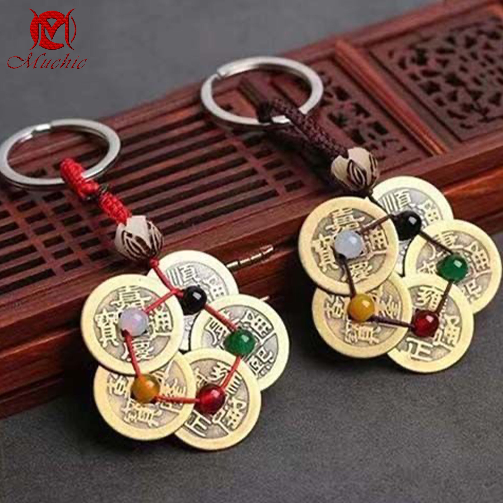 Pure copper five emperors plum blossom coins men and women carry jewelry（duty free）