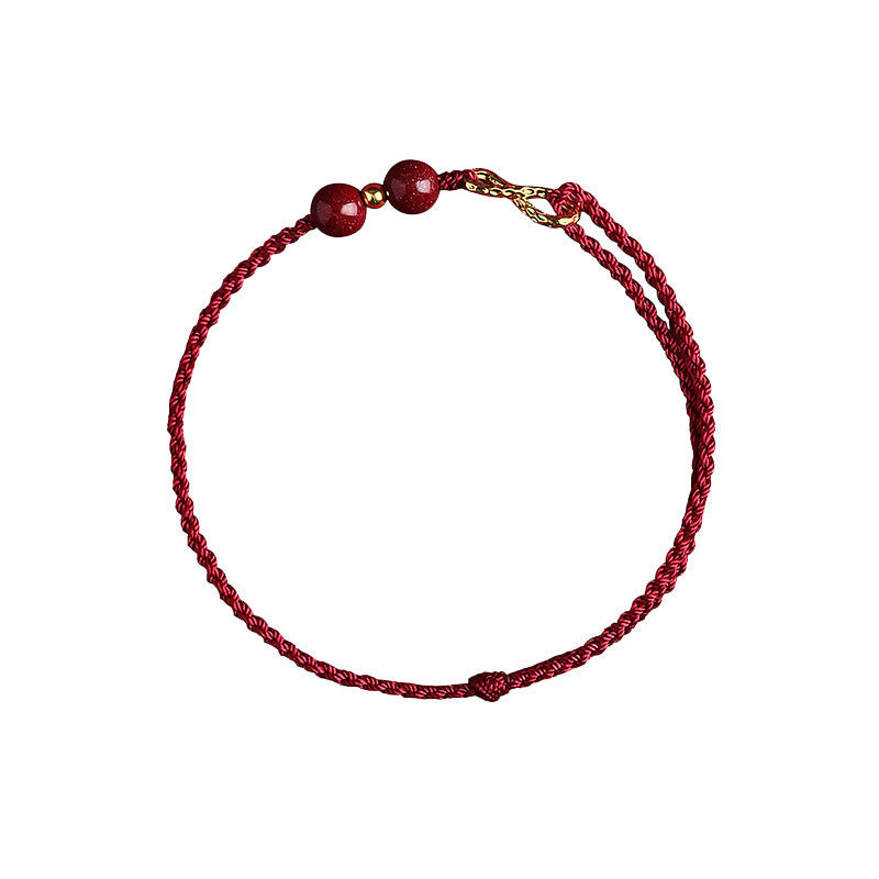 Cinnabar Red String Bracelet – Infinite Wealth & Protection Talisman