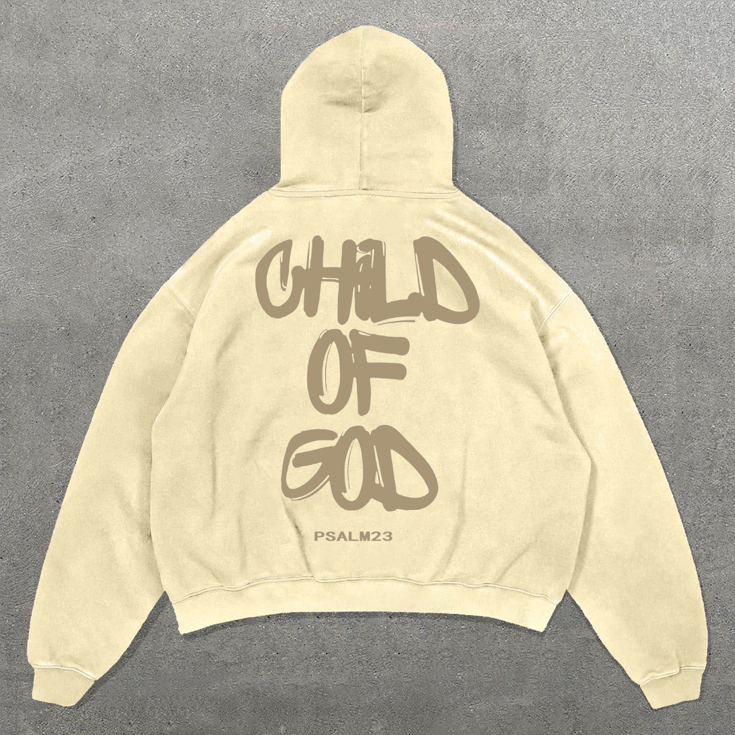 Muchic Child Of God Print Long Sleeve Hoodies