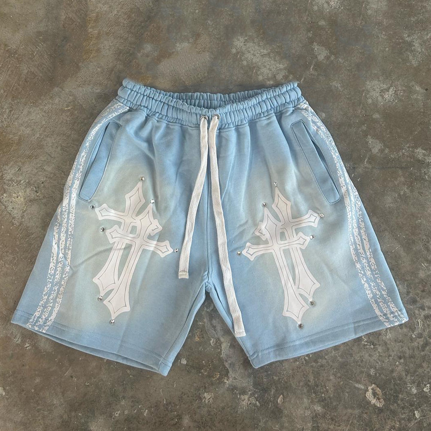 Muchic Cross casual street retro shorts