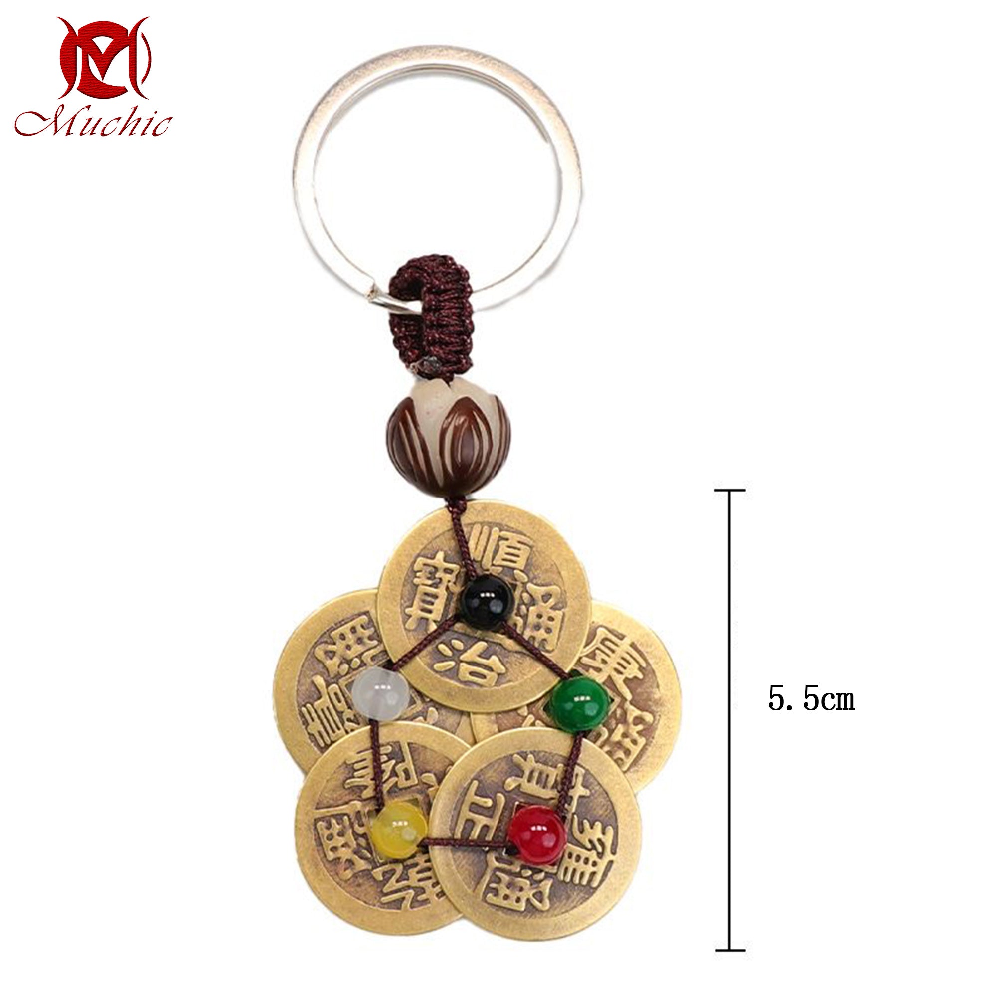 Pure copper five emperors plum blossom coins men and women carry jewelry（duty free）