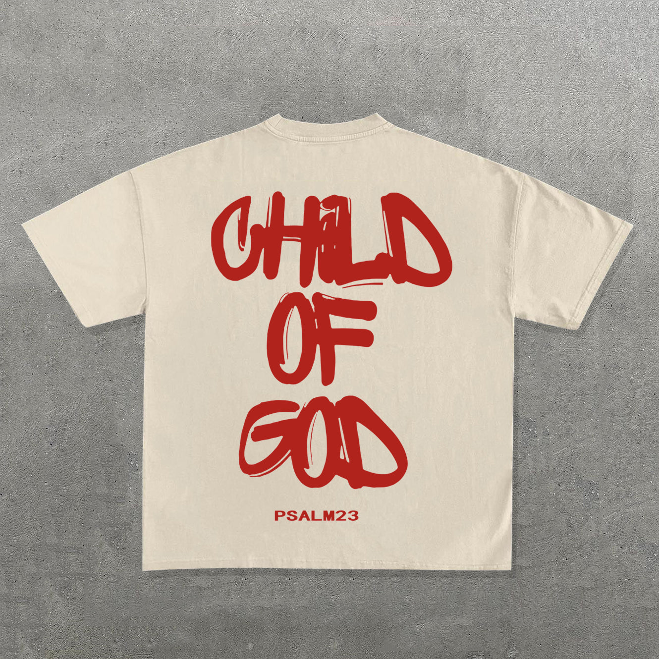 Muchic Child Of God Print Short Sleeve T-shirt