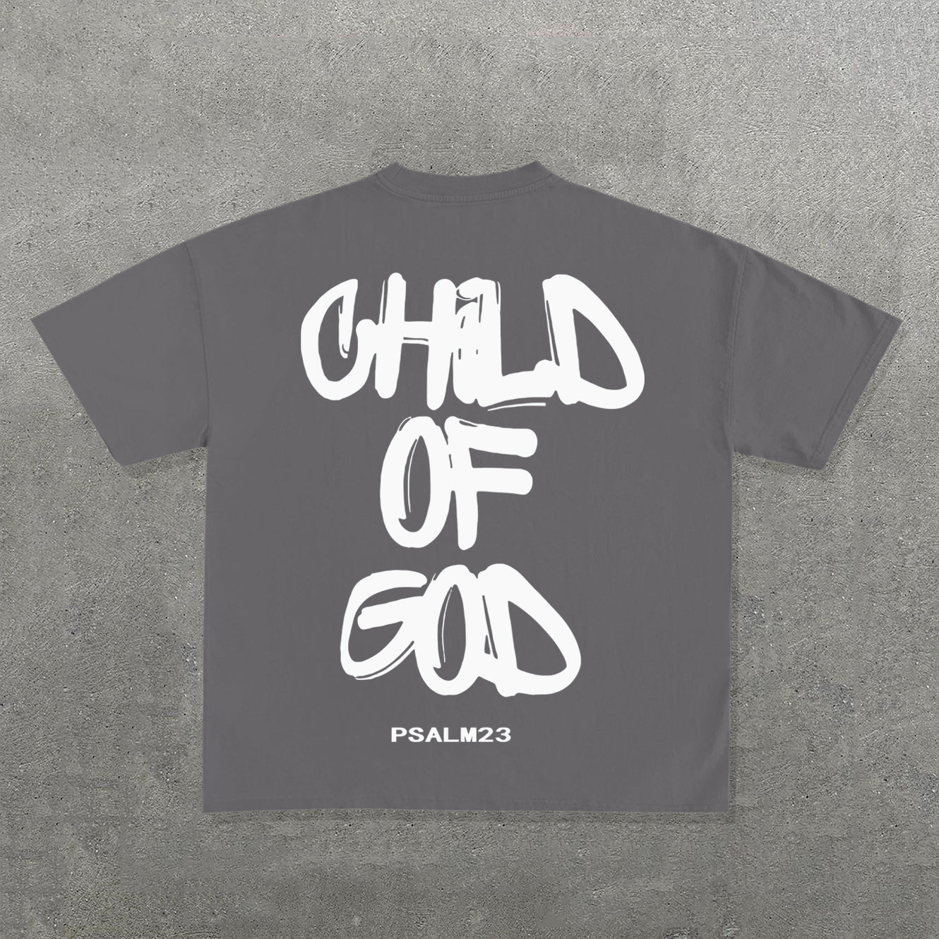 Muchic Child Of God Print Short Sleeve T-shirt