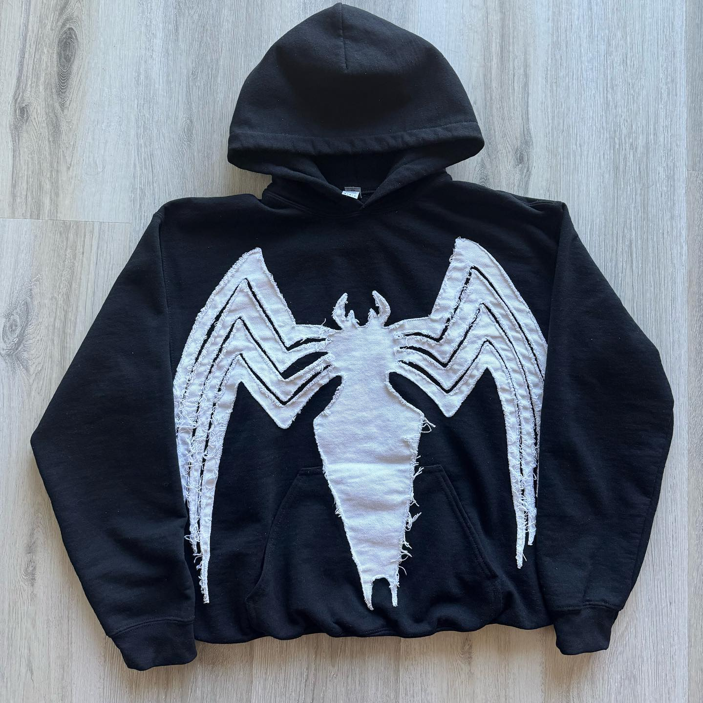 Muchic Street Style Personalized Spider Patch Hoodie