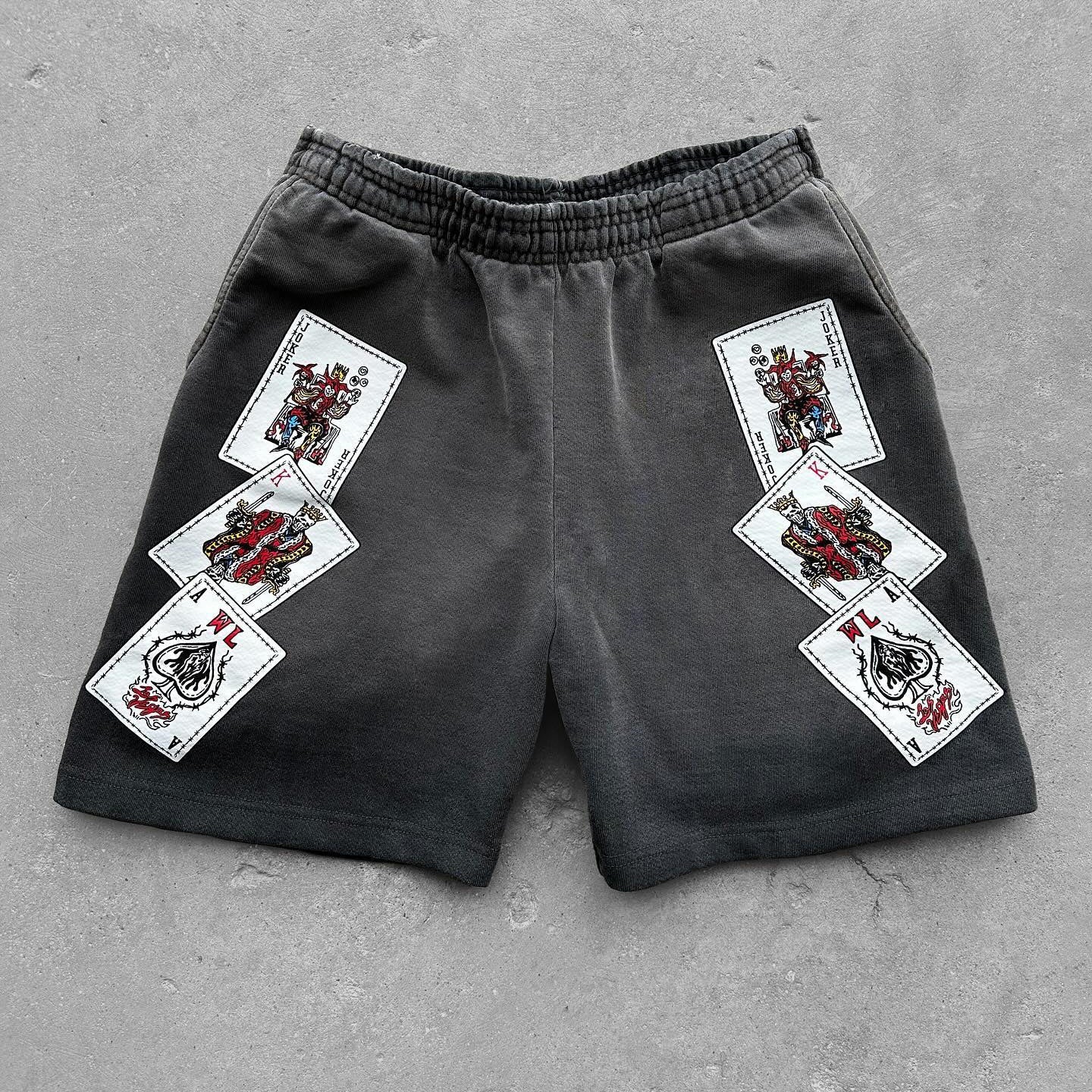 Muchic Diamond casual street graffiti shorts