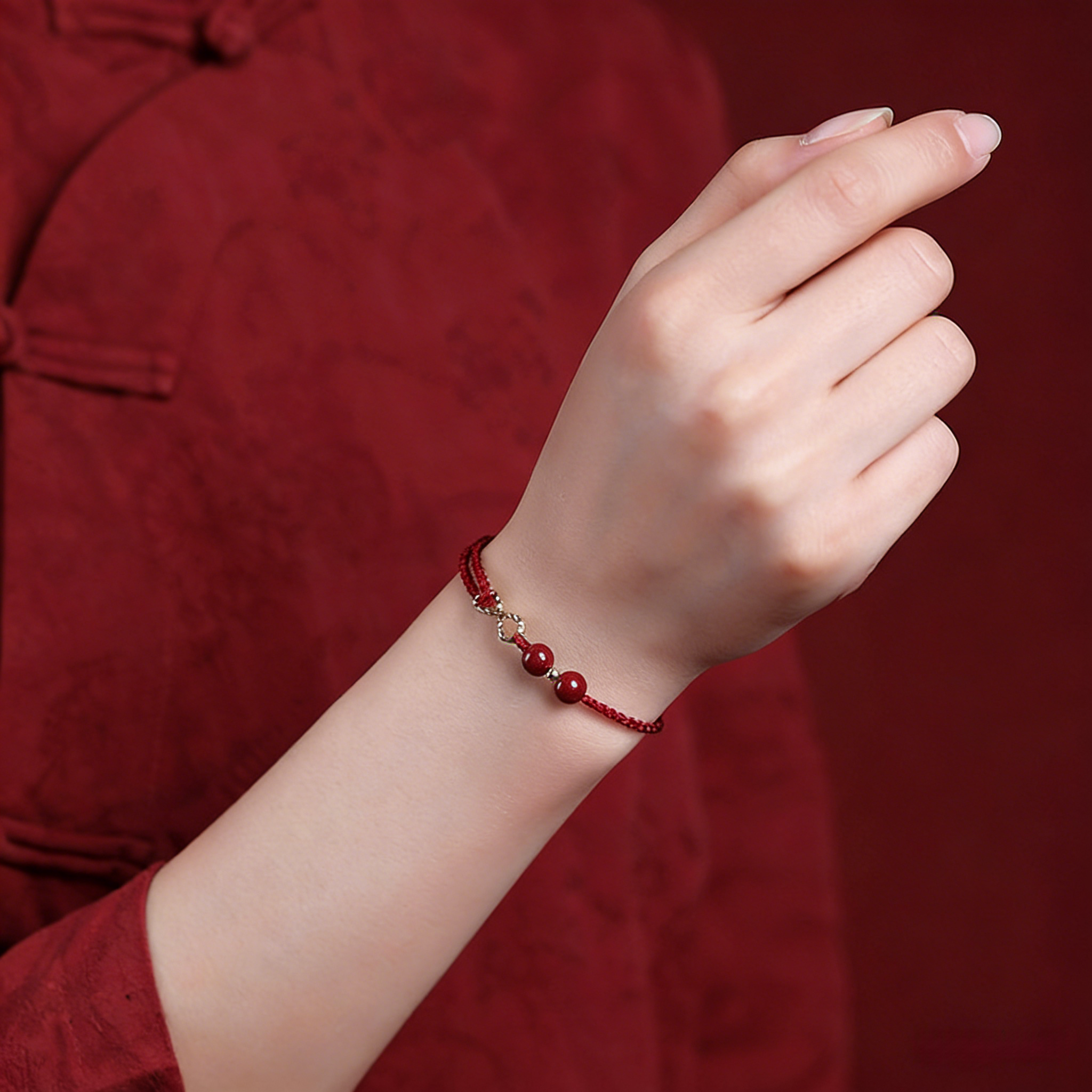 Cinnabar Red String Bracelet – Infinite Wealth & Protection Talisman