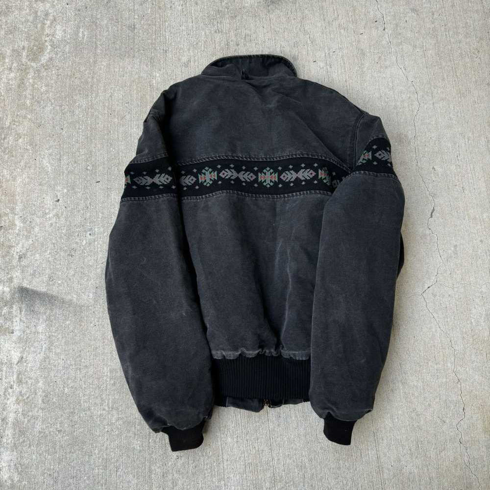 Vintage Tribal Zip-Up Warm Lined Jacket