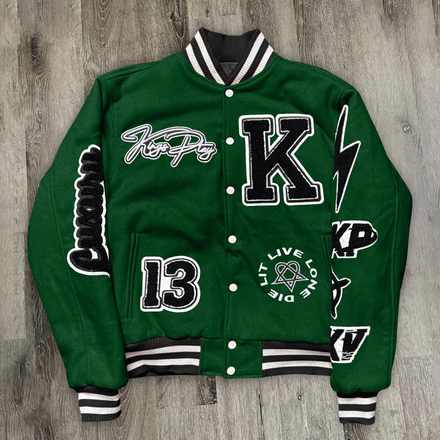 Muchic Fashion Brand Casual Hip-Hop Baseball Jacket Green / S Coats & Jackets