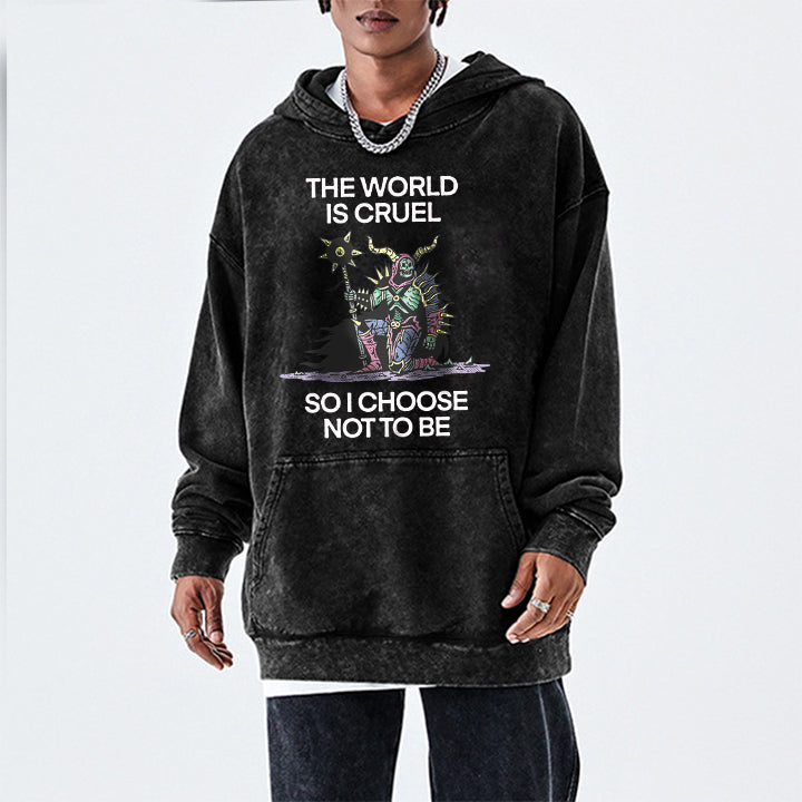 Muchic Unisex "SOICHOOSE NOTTO BE" Fun Graphic Print Long Sleeve Hoodie