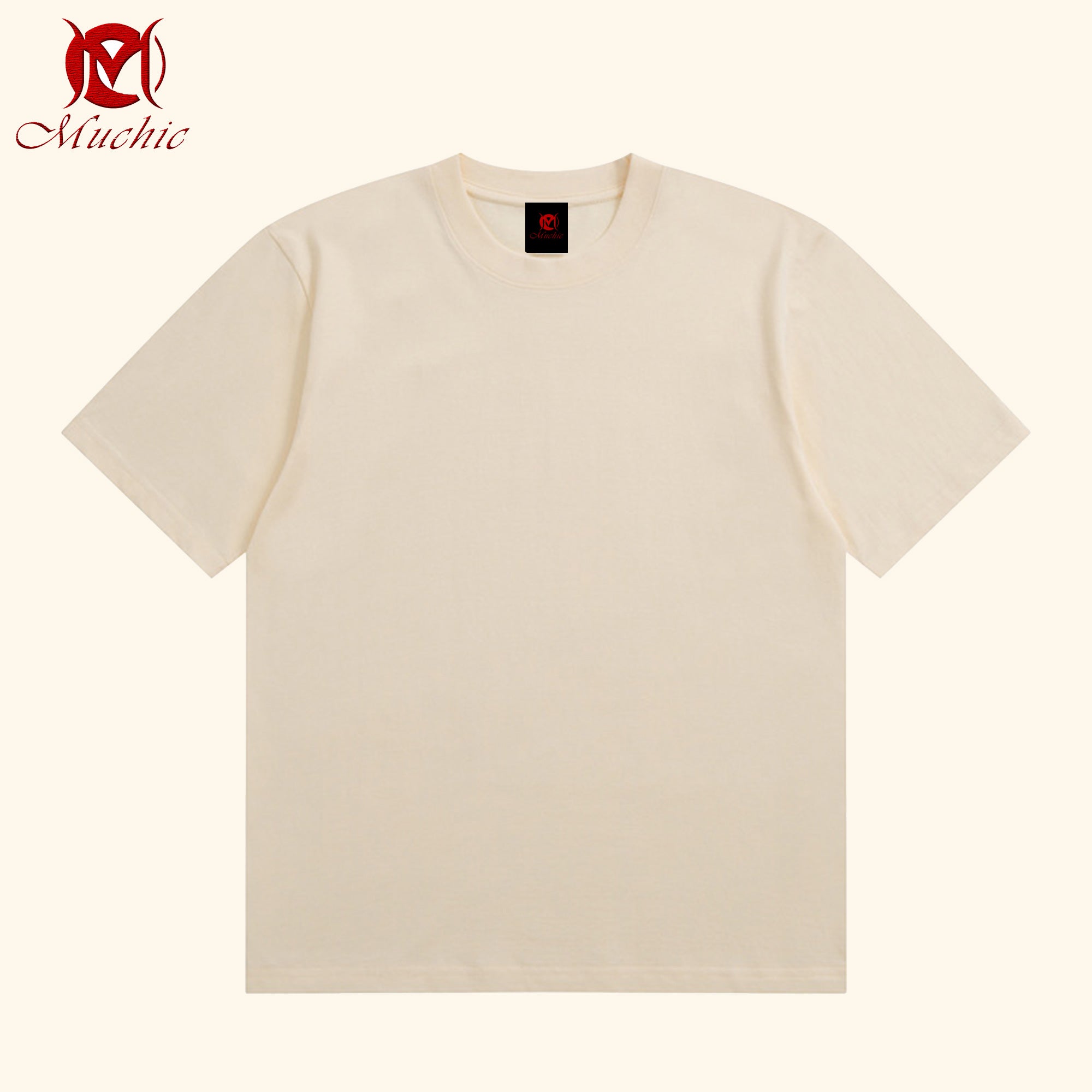 100% heavyweight cotton solid color short-sleeved T-shirt for men and women summer loose American cleanfit half-sleeved bottoming top (tax-free)