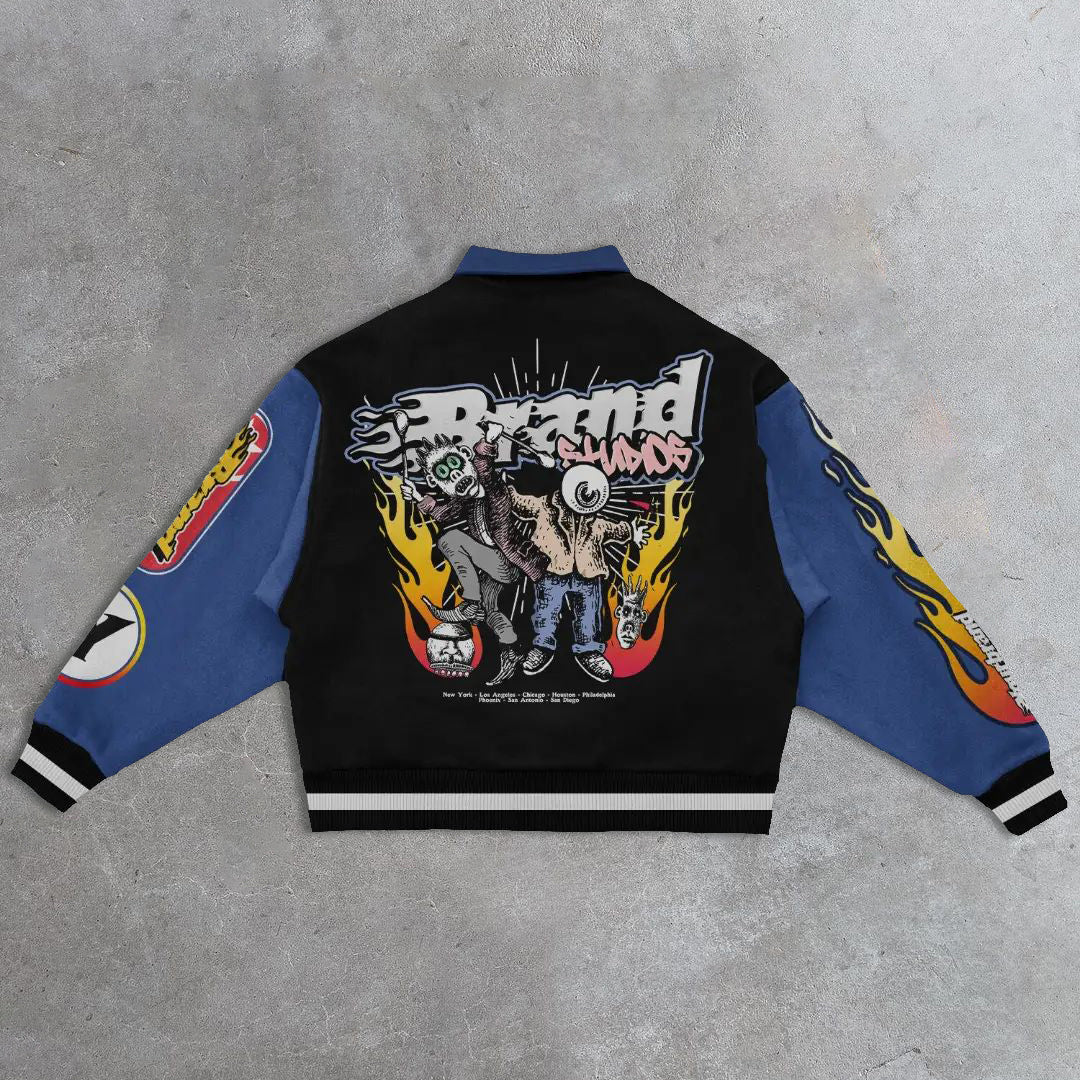 Muchic Street Thug Casual Baseball Jacket Coats & Jackets