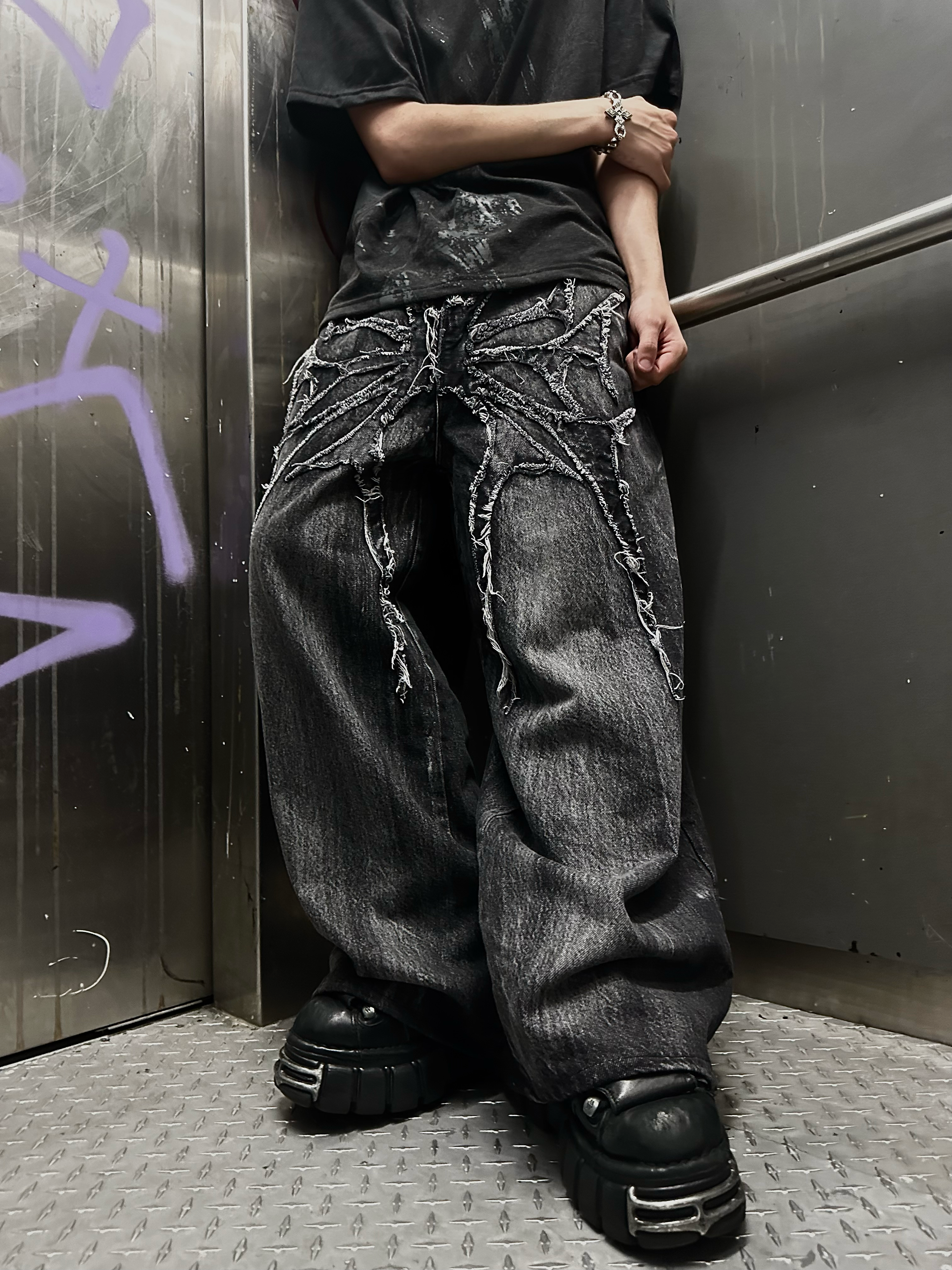 "Phantom Troupe" Jeans (Grey)