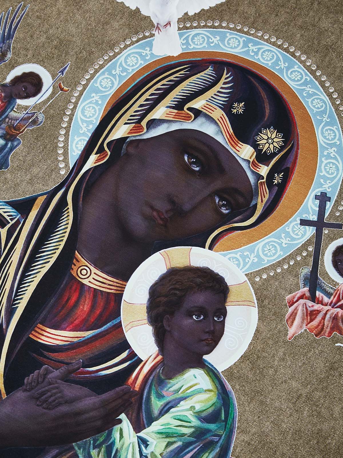 Obstacles and Dangers © Black Madonna and Child Four-Color Retro Washed T-Shirt