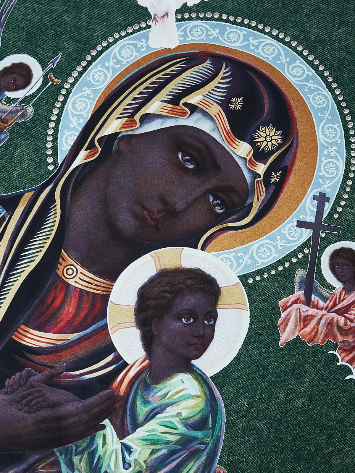 Obstacles and Dangers © Black Madonna and Child Four-Color Retro Washed T-Shirt