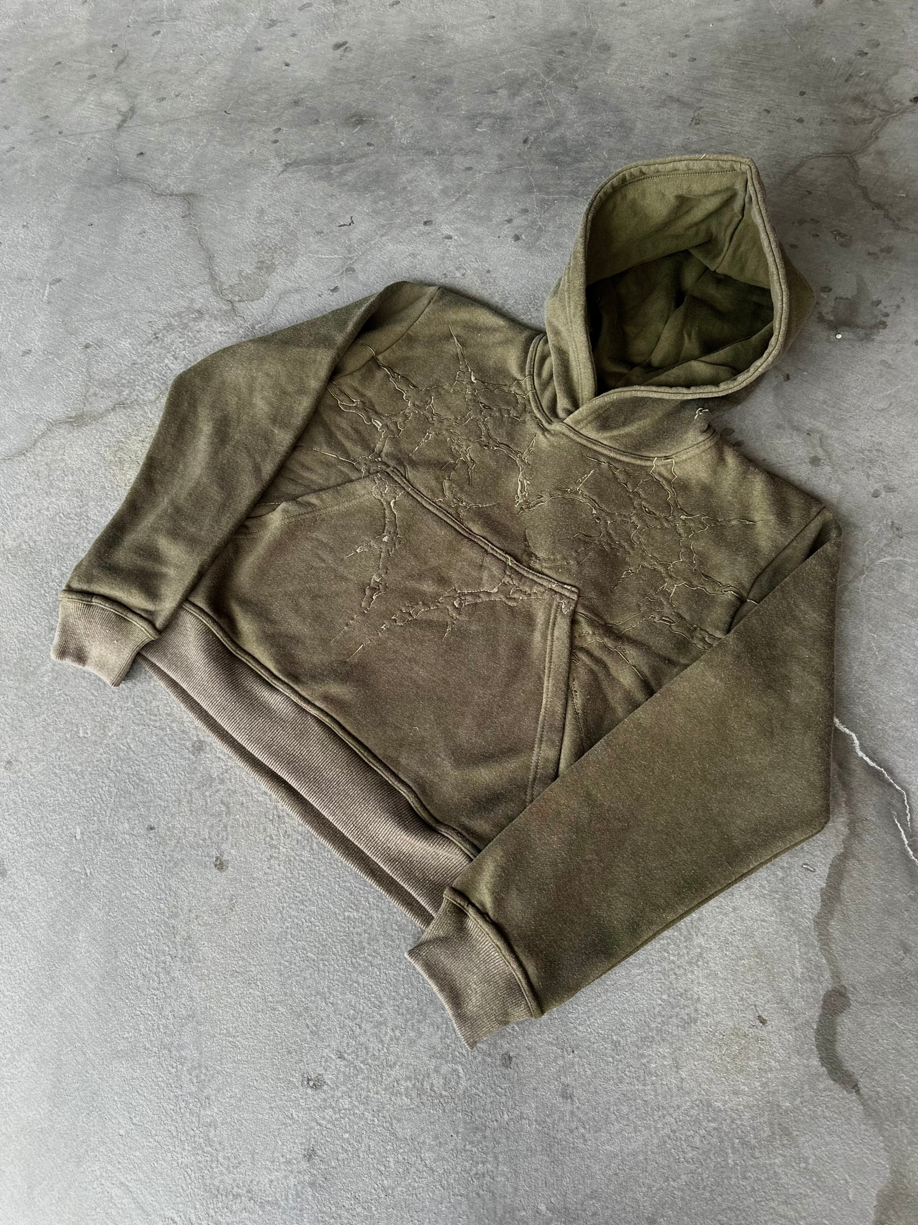 "Half a Million" Embroidered Hoodie (Olive)