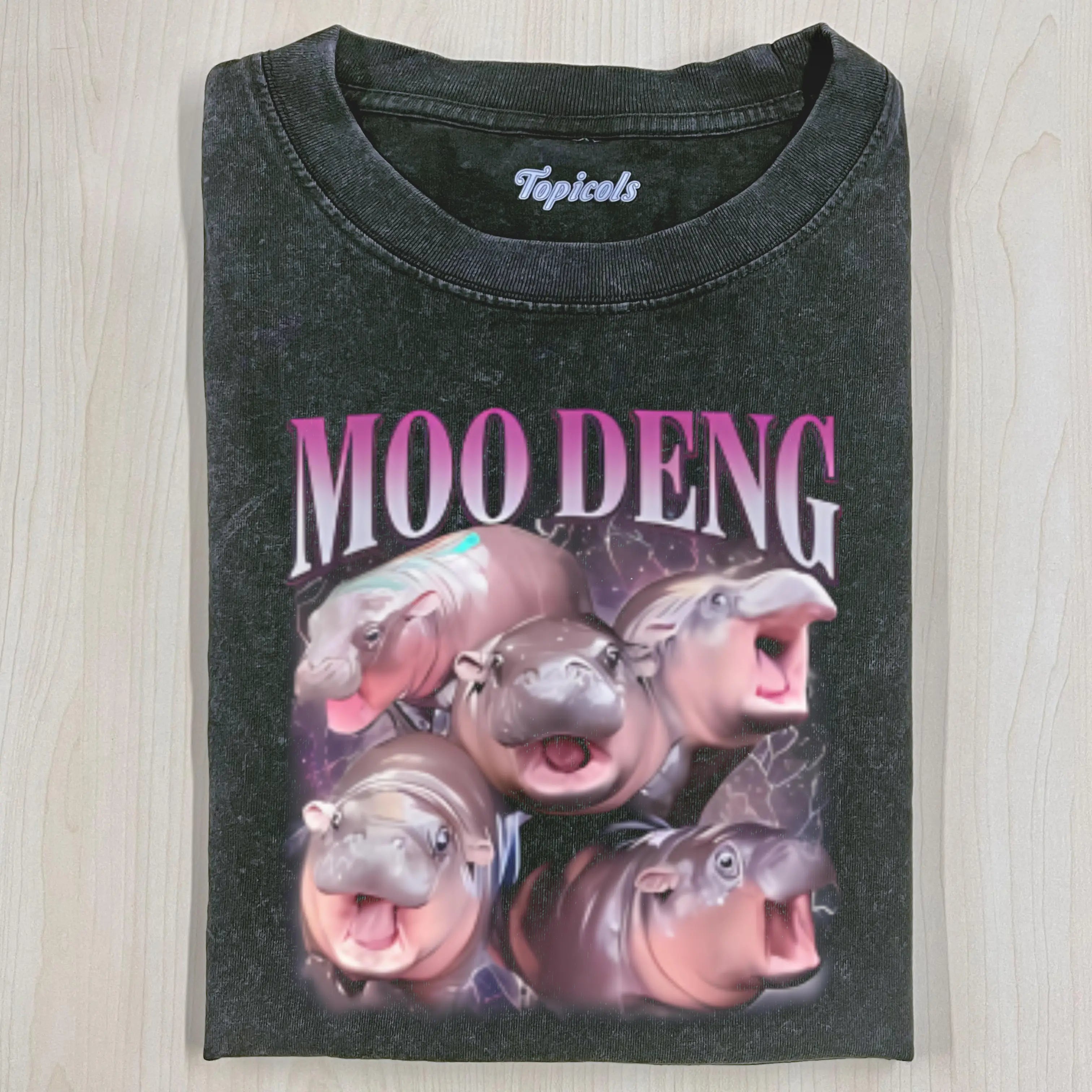 FUNNY MOO DENG HIPPO 2.0 T-SHIRT