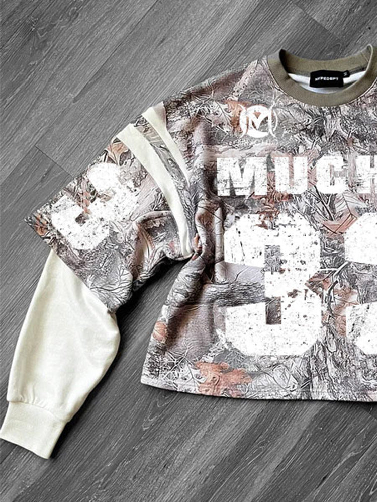 MUCHIC Fashion Digital Print 33 Men's Round Neck Long Sleeve Casual Sweatshirt