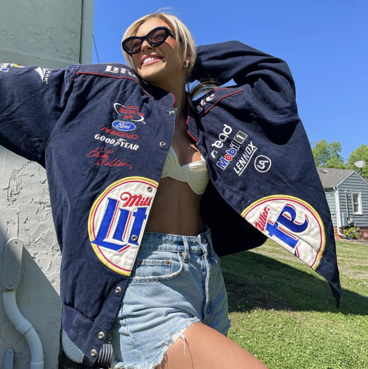 Vintage Miller Lite Nascar Racing Jacket