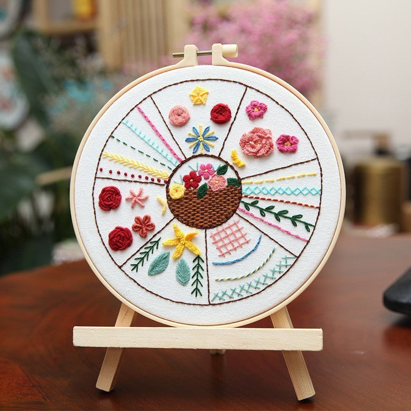 Lu Embroidery Diy  Novice Teaching Material Pack Handmade Needle And Thread Set(duty free)