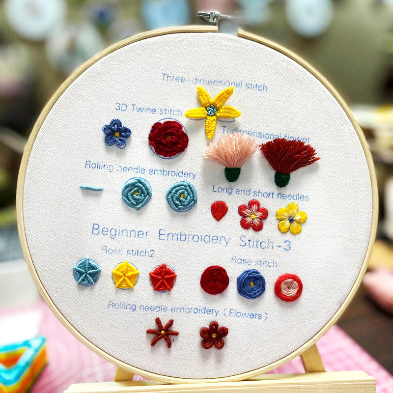 Lu Embroidery Diy  Novice Teaching Material Pack Handmade Needle And Thread Set(duty free)