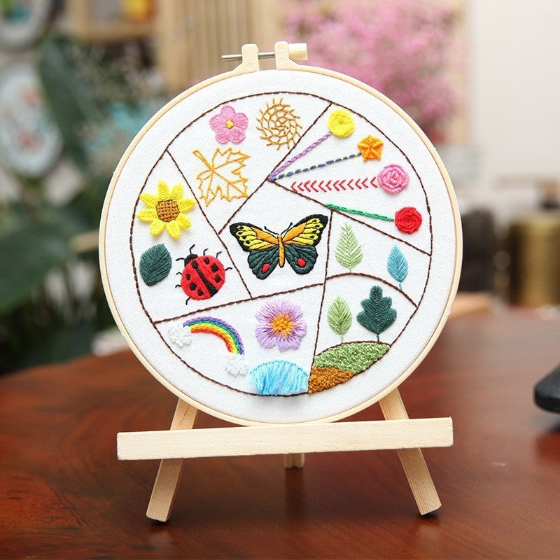 Lu Embroidery Diy  Novice Teaching Material Pack Handmade Needle And Thread Set(duty free)