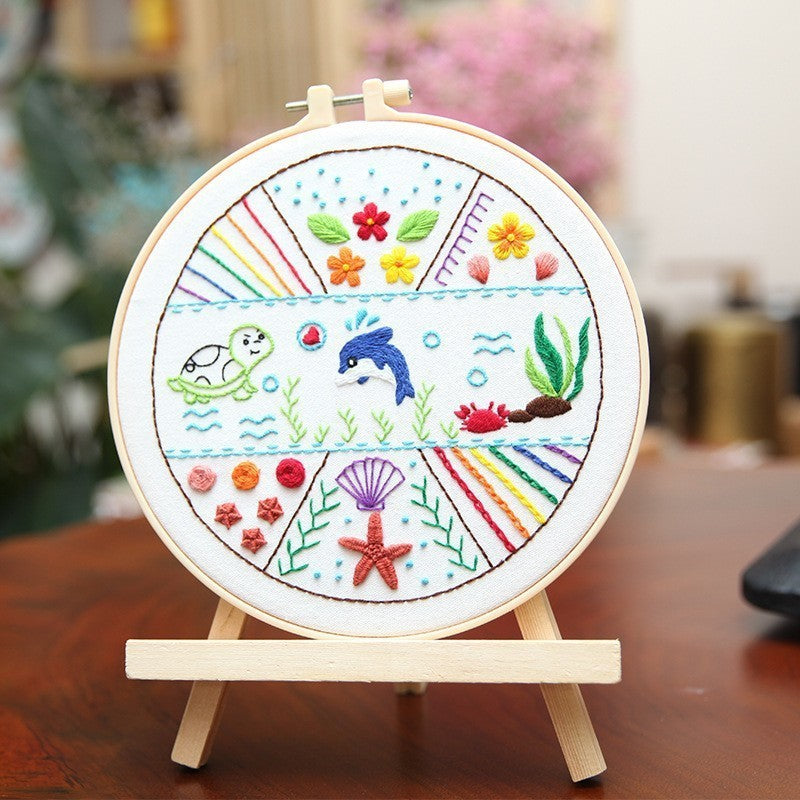 Lu Embroidery Diy  Novice Teaching Material Pack Handmade Needle And Thread Set(duty free)