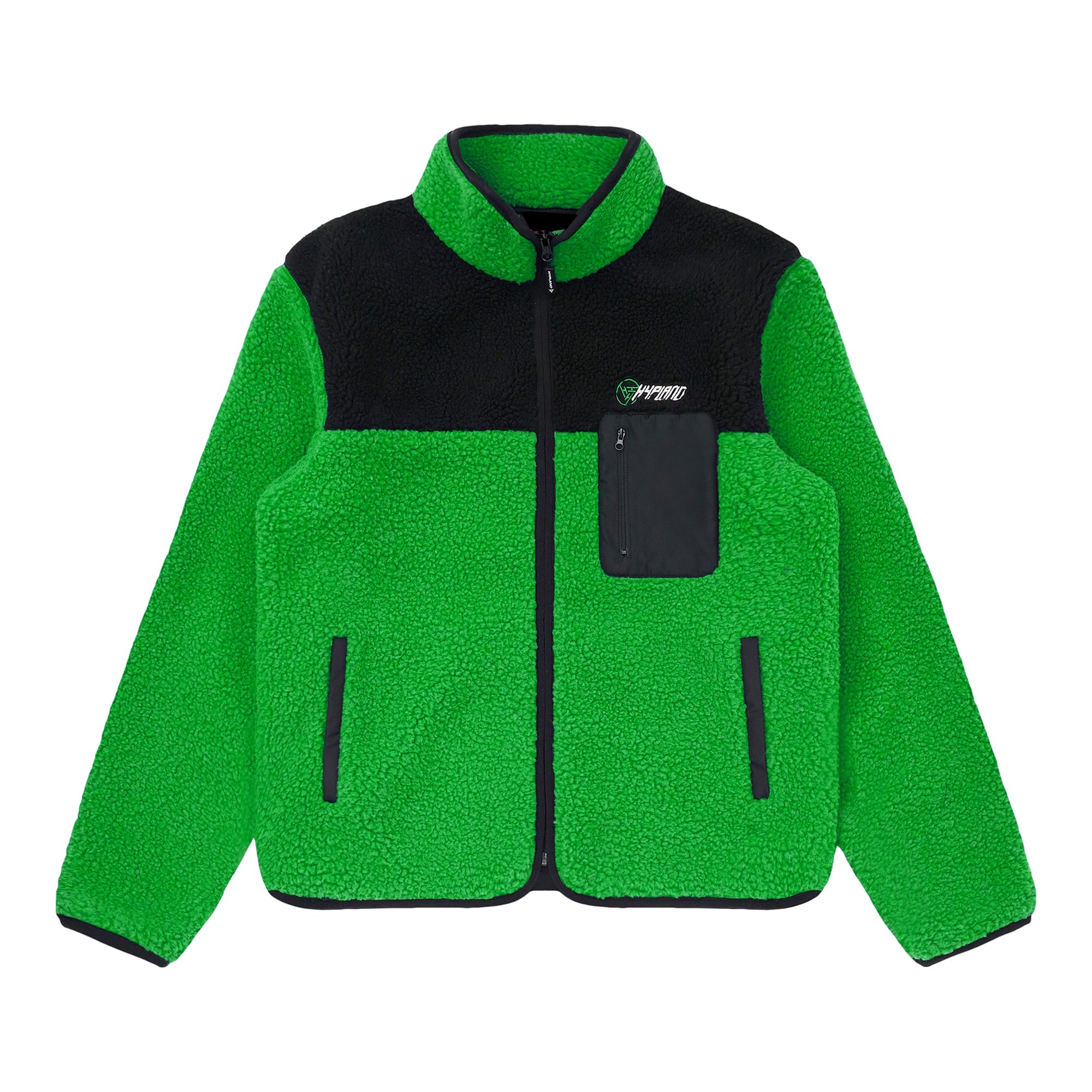 Muchic  Unisex YUGIOH POT OF GREED SHERPA JACKET (GREEN)