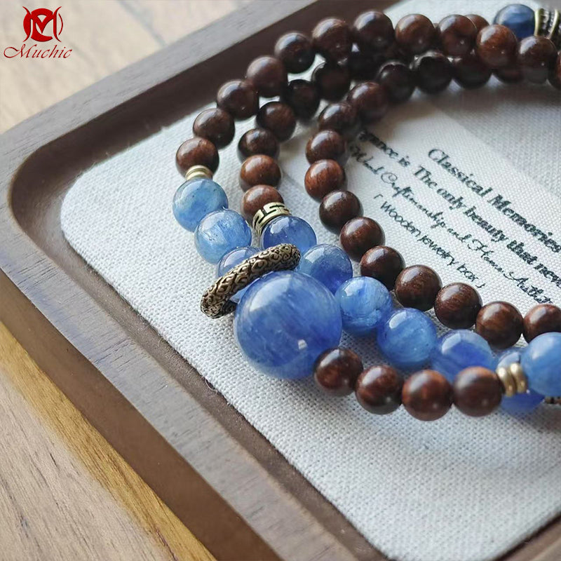 Natural Aquamarine Crystal Bracelet